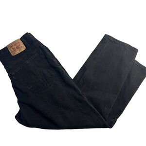 Vintage Levi's 550 Men Faded Black‎ Denim Jeans Size 38X30